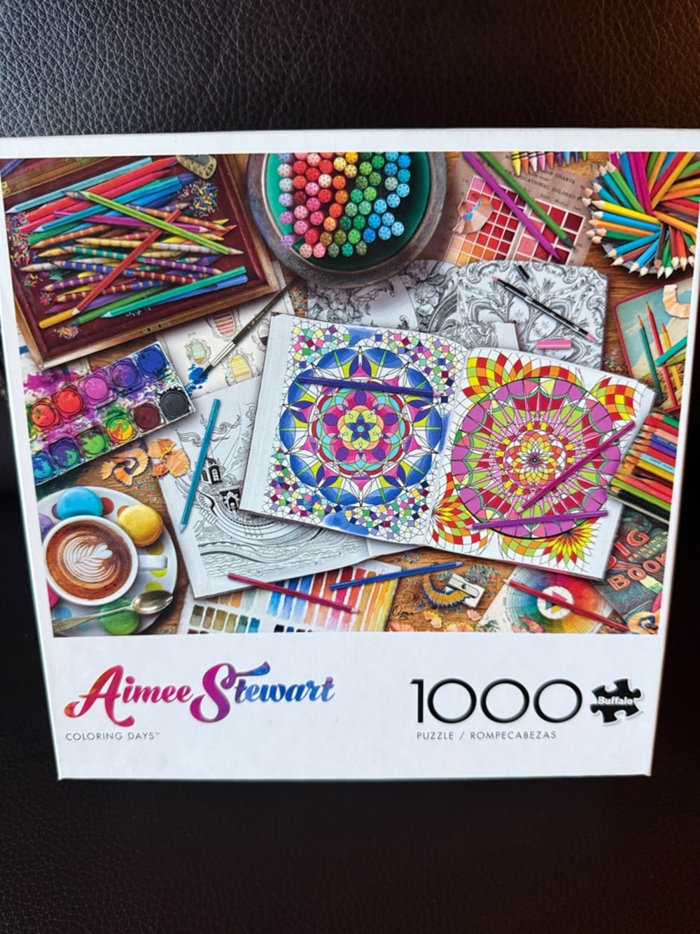 Buffalo Aimee Stewart  Coloring Days Puzzle. 1000 pieces complete with poster